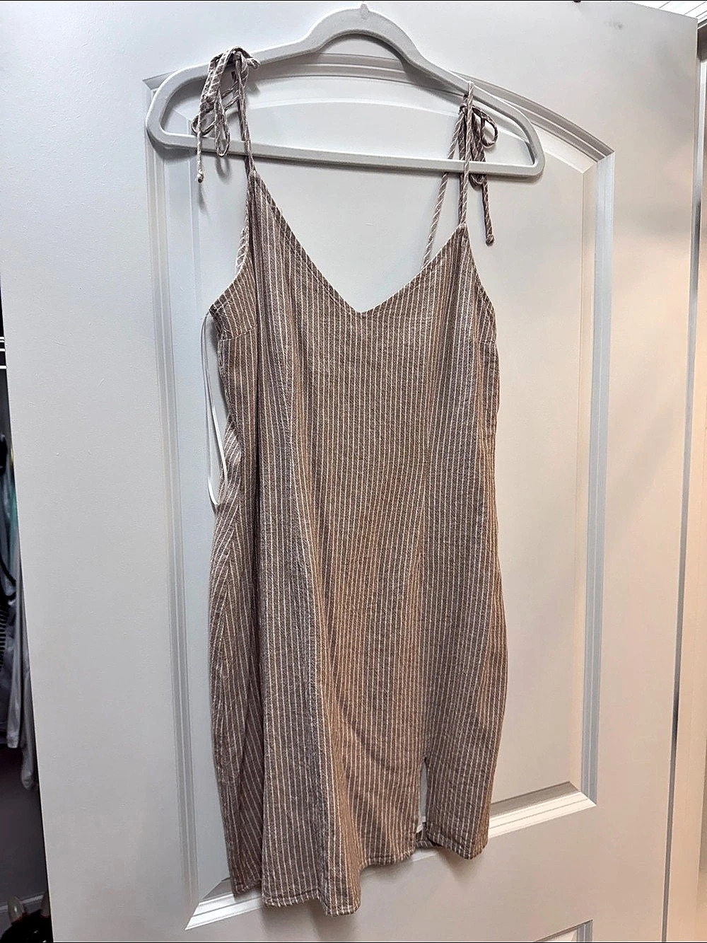 Abercrombie & Fitch Linen-Blend Mini Dress